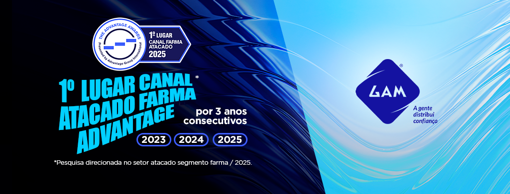 Três anos consecutivos em 1º lugar no Ranking Canal Atacado Farma Advantage: o que esse reconhecimento diz sobre a GAM